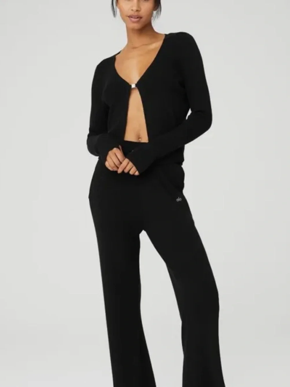 Alo Yoga Salana Clasp Sweater Winter Ivy Size Small